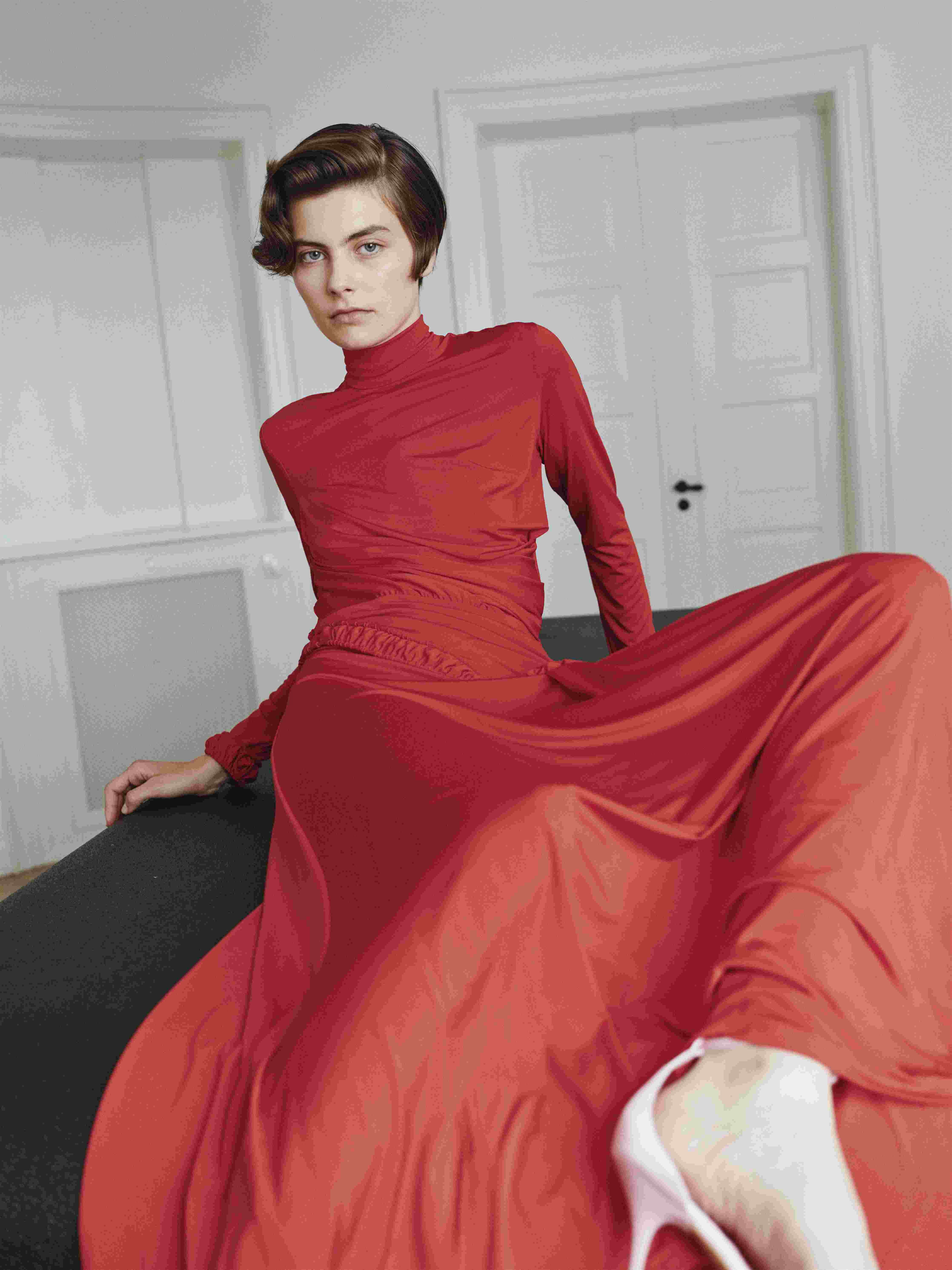 SS27 Red Kaia Dress