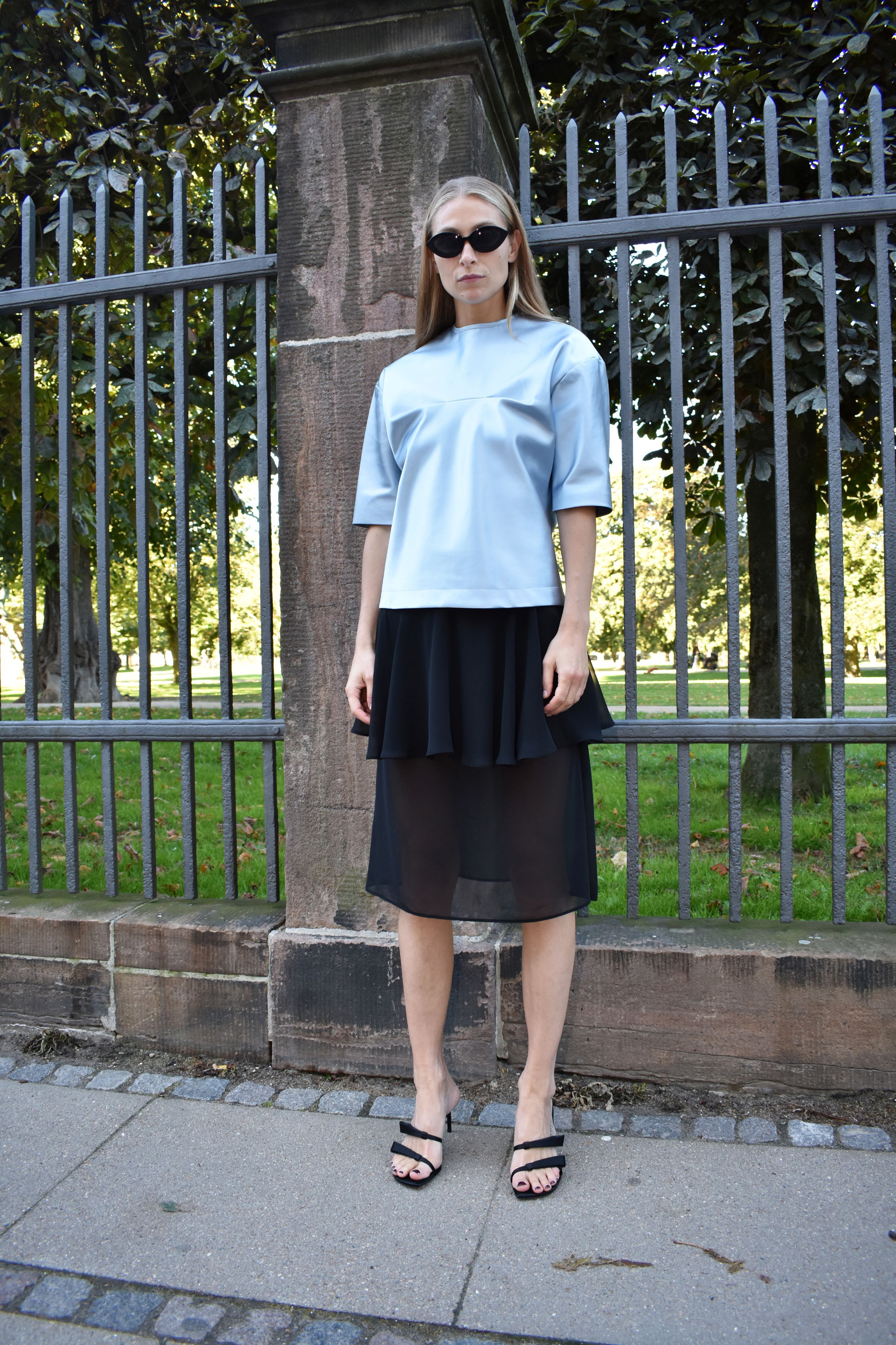 Isolde Drape Skirt in Chiffon